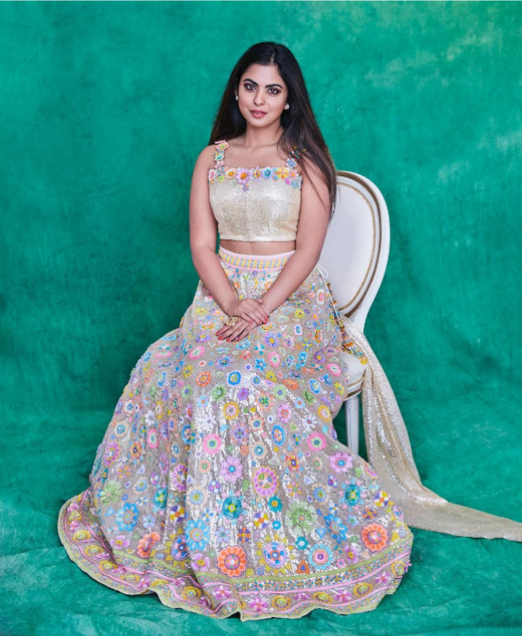 Isha Ambani - lehenga work